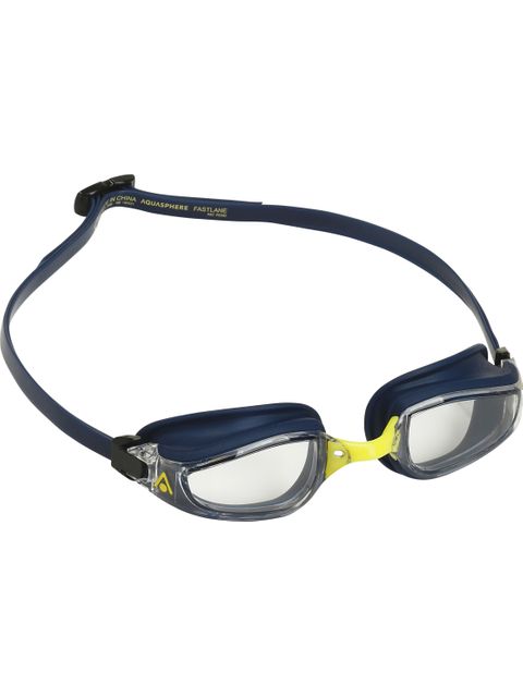 Aqua Sphere Fastlane Goggles - Clear/Navy/Yellow