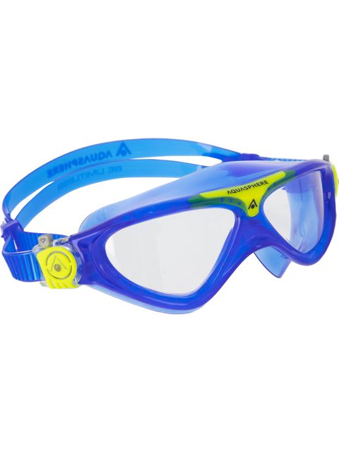 Aqua Sphere Vista Junior Swim Mask - Clear/Blue/Yellow