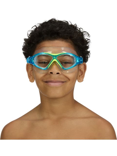 Zoggs Super Seal Junior Swim Mask - Clear/Blue/Yellow