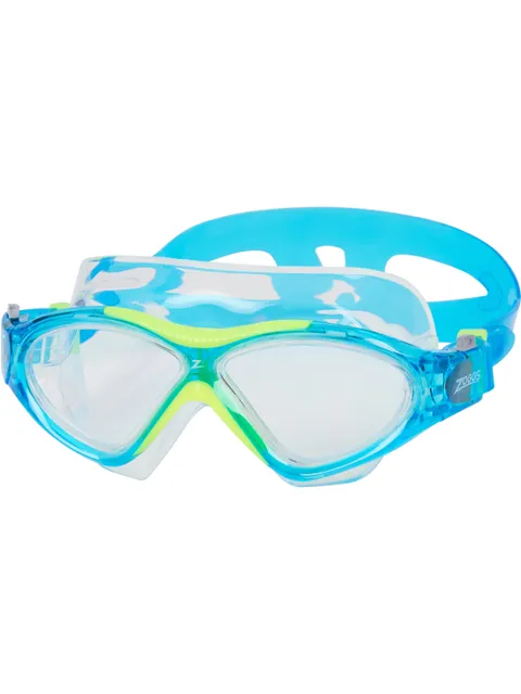 Zoggs Super Seal Junior Swim Mask - Clear/Blue/Yellow