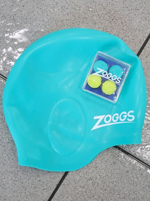 Zoggs Silicone Ear Plugs - Clear - Turquoise/Yellow