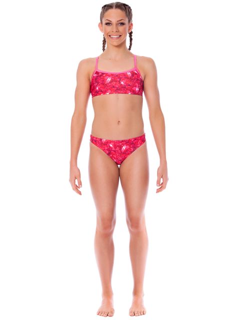 Zealous Heartfelt Girls Sports Bikini Set