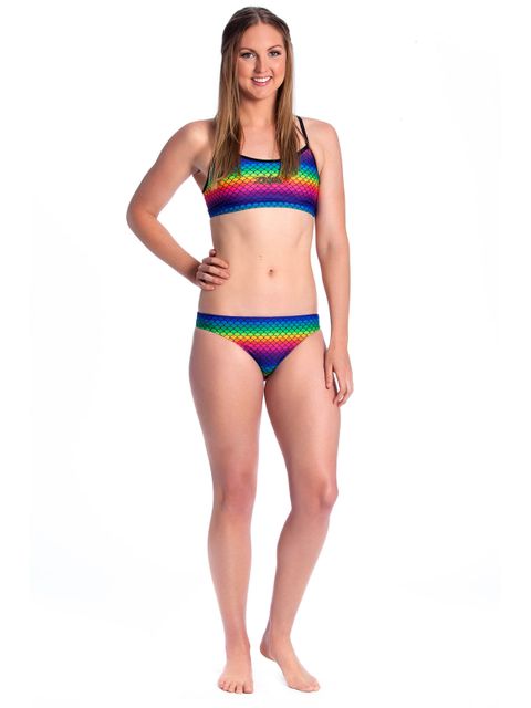 Zealous Rainbow Fish Womens Sports Bikini 