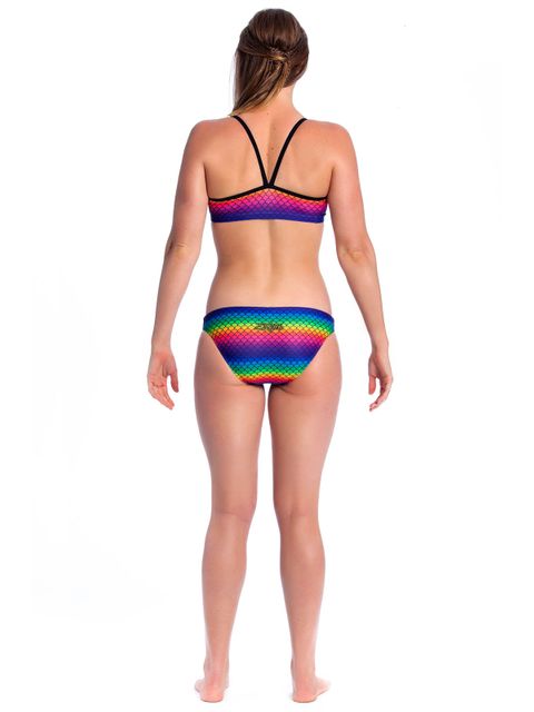 Zealous Rainbow Fish Womens Sports Bikini 