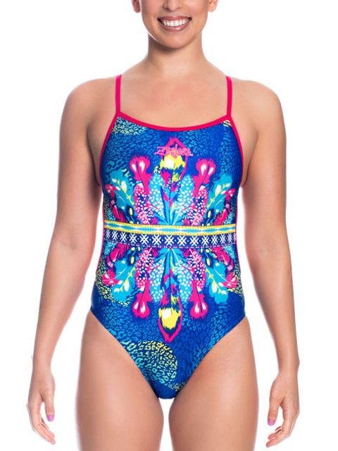 Zealous Blue Moon Womens One Piece Swimsuit Front