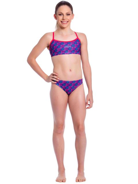 Zealous Pink Paradise Girls Sports Bikini Style