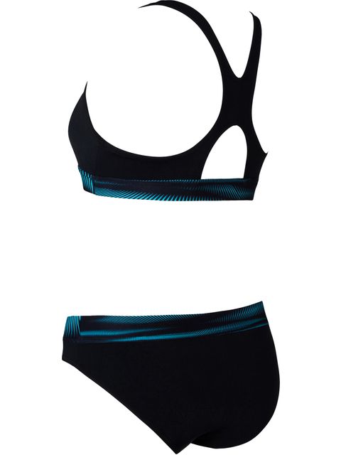 Zoggs Actionback Sports Bikini - Extender Light Blue