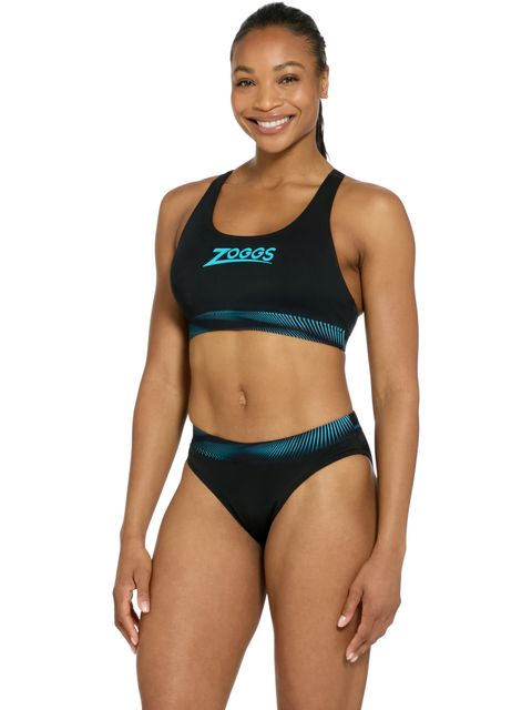 Zoggs Actionback Sports Bikini - Extender Light Blue