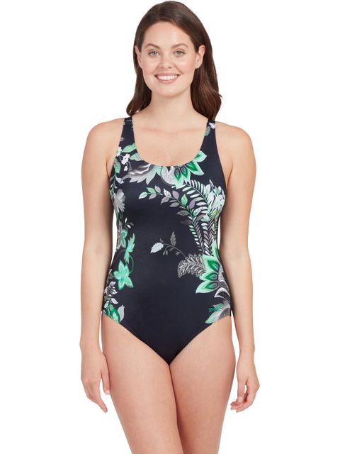 Zoggs Adjustable Scoopback One Piece - Botanica