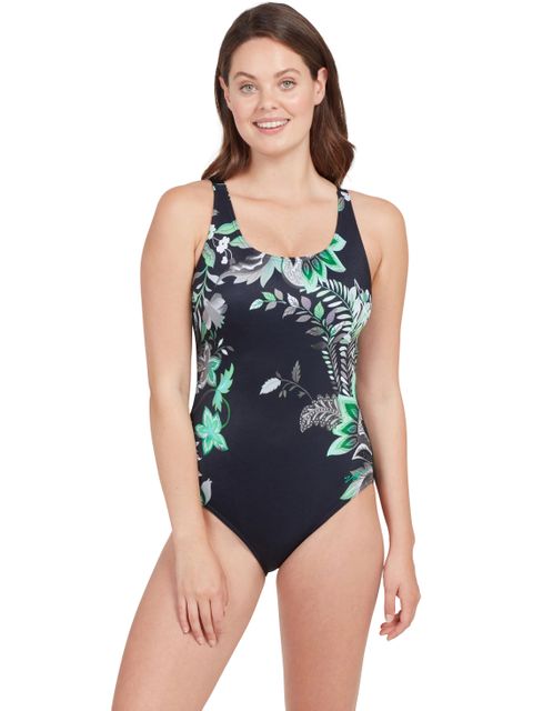 Zoggs Adjustable Scoopback One Piece - Botanica
