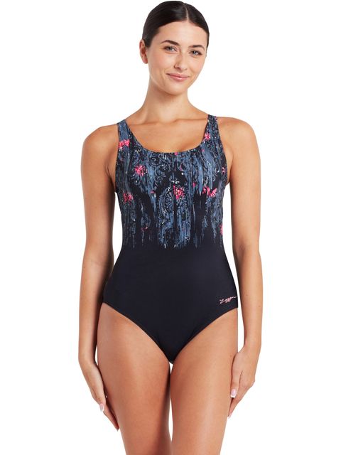 Zoggs Adjustable Scoopback One Piece - Dusk