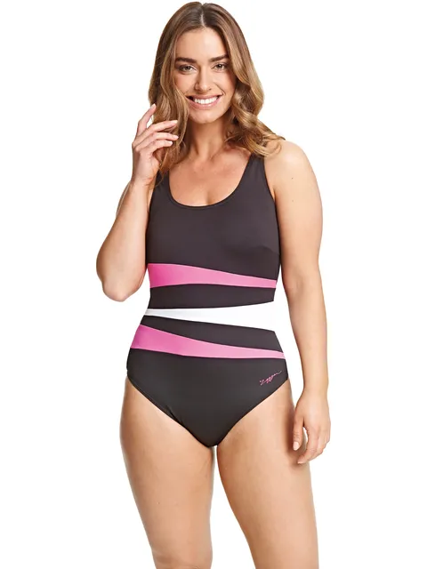 Maillot De Bain Zoggs Sumatra Adjustable Scoopback Pour Femme – Maillot Une Pièce Multicolore Pour Natation Sportive - 4