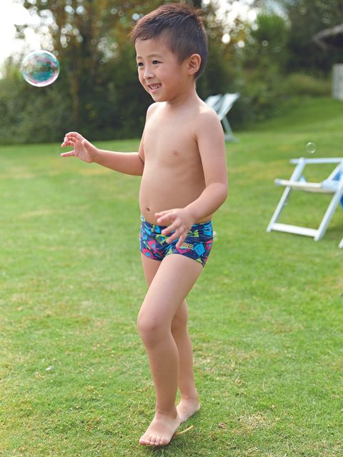 Zoggs Boxer Dog Hip Racer Boys Aquashorts