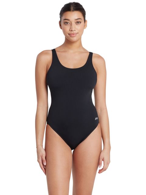Zoggs Cottesloe Powerback One Piece - Black