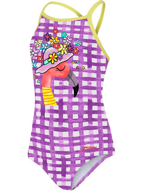 Zoggs Crossback One Piece - Flamingo