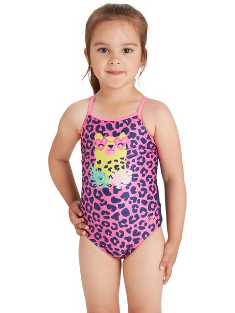 Zoggs Crossback One Piece - Kitten Safari