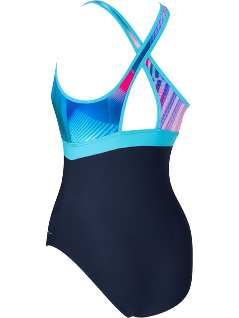 Zoggs Dakota Printed Crossback One Piece - Flashdrive