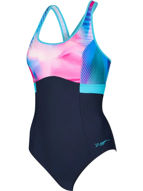 Zoggs Dakota Printed Crossback One Piece - Flashdrive