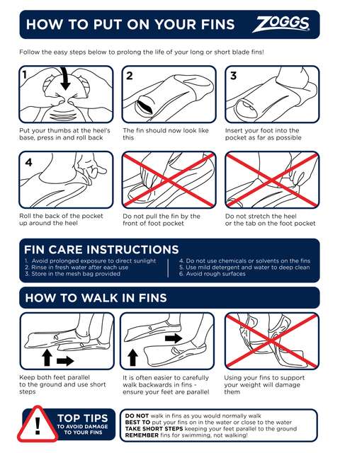 Zoggs Eco Short Blade Fins