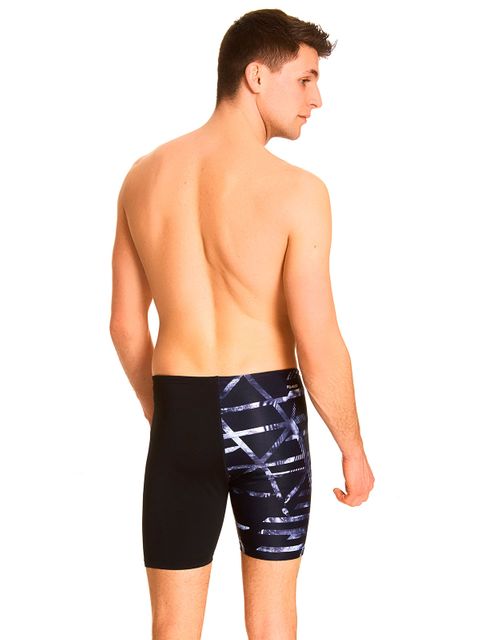 Zoggs Equation Black & Grey Mens Mid Jammers