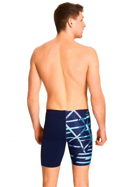 Zoggs Equation Navy & Jade Mens Mid Jammers