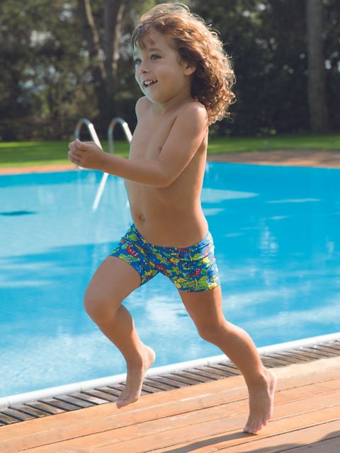 Zoggs Fishy Business Hip Racer Boys Aquashorts