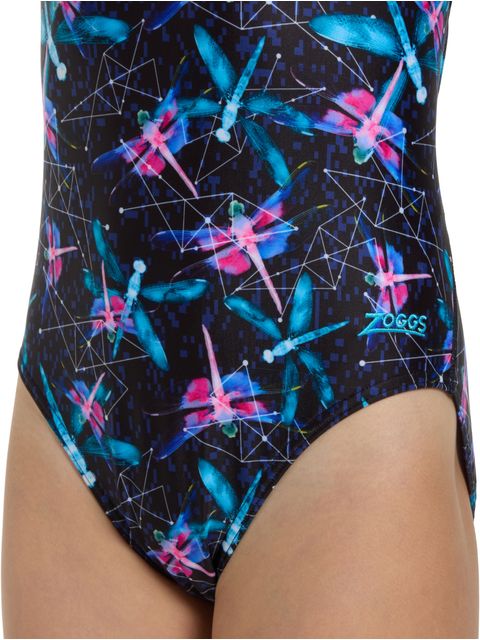 Zoggs Flyback Girls One Piece - Dragonfly