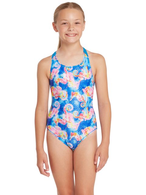 Zoggs Flyback One Piece - Aqua Pony