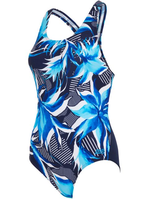 Zoggs Flyback One Piece - Ocean Geo