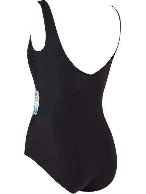 Zoggs Front Crossover V Back One Piece - Sea Dreamer