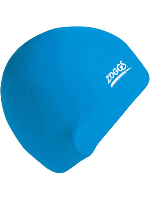 Zoggs Junior Plain Swim Cap - Blue