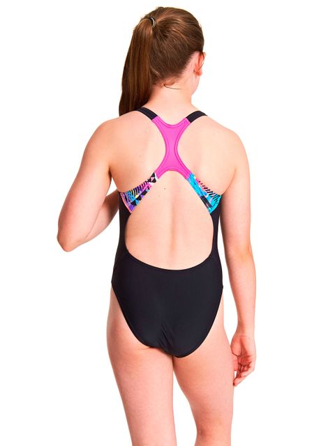 Zoggs Labrynth Girls One Piece