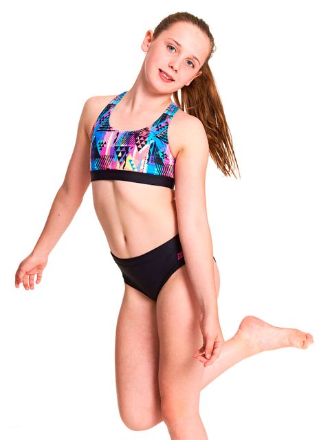 Zoggs Labrynth Girls Sports Bikini