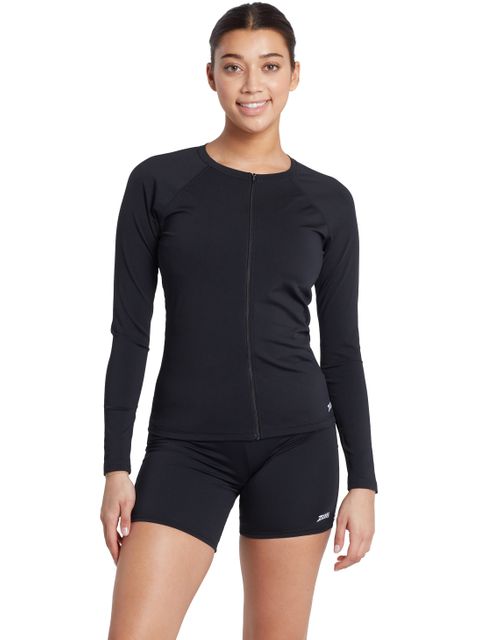 Zoggs Mackenzie Mid-Thigh Shorts - Black