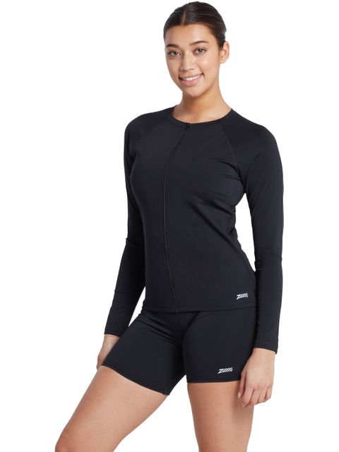 Zoggs Mackenzie Mid-Thigh Shorts - Black