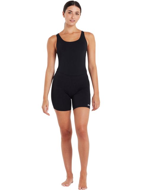 Zoggs Mackenzie Mid-Thigh Shorts - Black