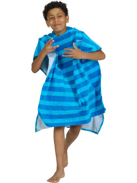 Zoggs Poncho Hooded Towel - Nautical Stripes