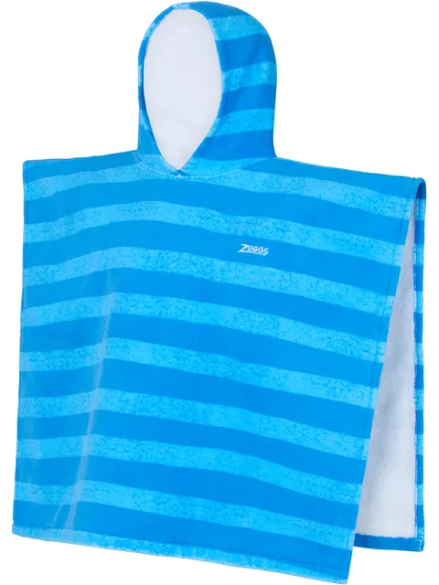 Zoggs Poncho Hooded Towel - Nautical Stripes