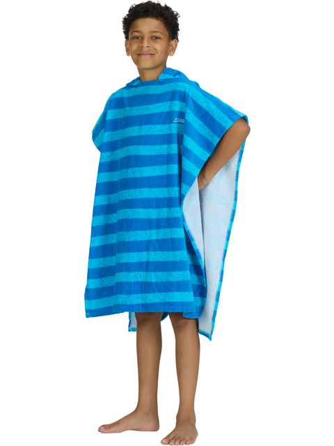 Zoggs Poncho Hooded Towel - Nautical Stripes