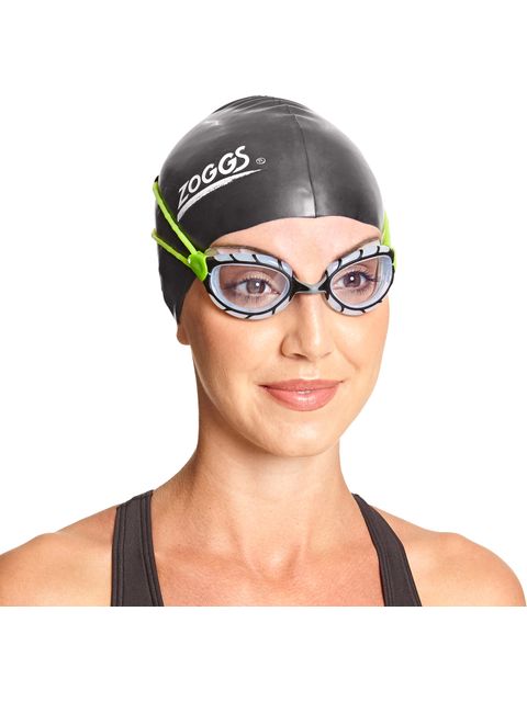 Zoggs Predator Goggles Small Fit - Black/Lime/Clear