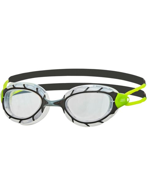 Zoggs Predator Goggles Small Fit - Black/Lime/Clear