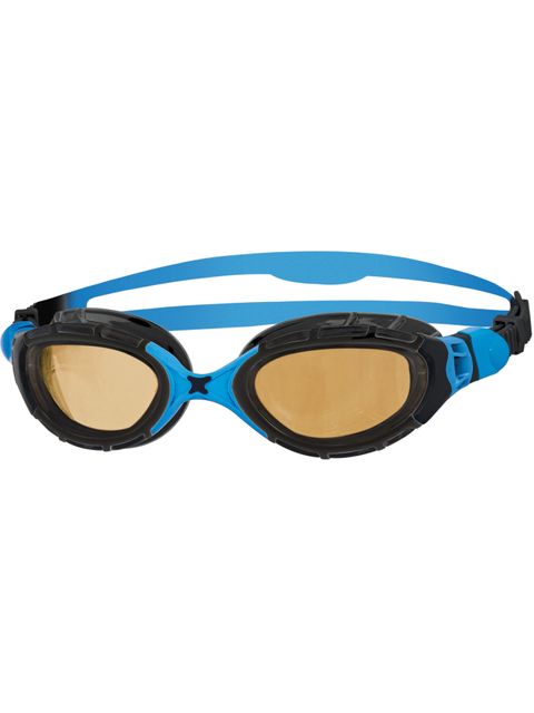 Zoggs Predator Flex Polarised Ultra Goggles - Black & Blue