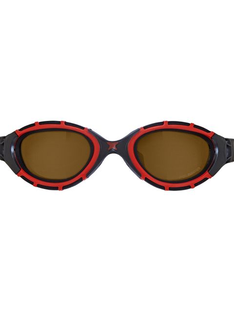 Zoggs Predator Flex Polarized Ultra Goggles - Copper/Red/Black