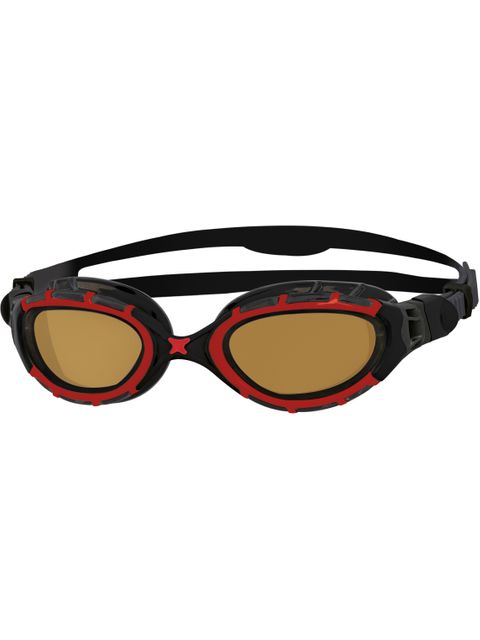 Zoggs Predator Flex Polarized Ultra Goggles - Copper/Red/Black