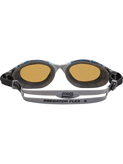Zoggs Predator Flex Polarized Ultra Reactor Goggles Small Fit - Copper/Blue/Silver