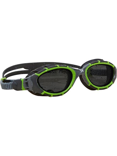 Zoggs Predator Flex Titanium Reactor Goggles - Green & Black