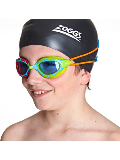 Zoggs Predator Junior Goggles - Blue Tint/Multi/Blue