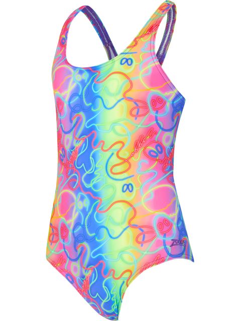 Zoggs Rowleeback One Piece - Disco Vibes