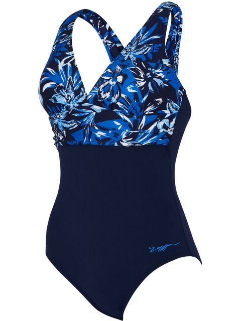 Zoggs Ruch Crossback One Piece - Sapphire