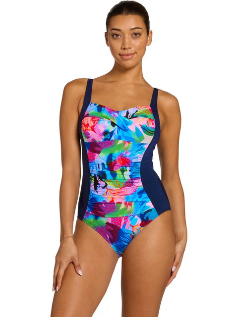 Zoggs Ruched Front One Piece - Atlantis